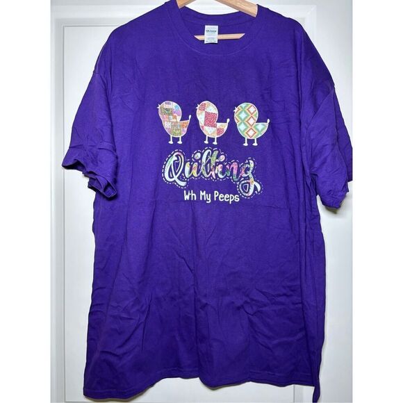 Quilting with my peeps T-shirt size 2XL - Picture 1 of 2